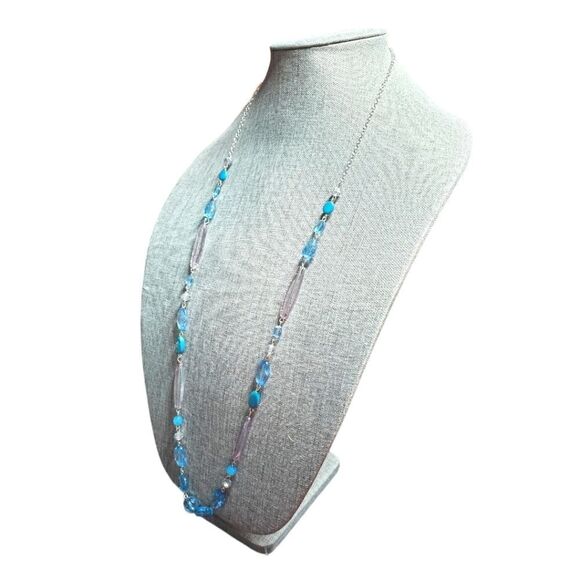 Azure Harmony Beaded Single-Strand Necklace (NWOT) - Picture 9 of 10